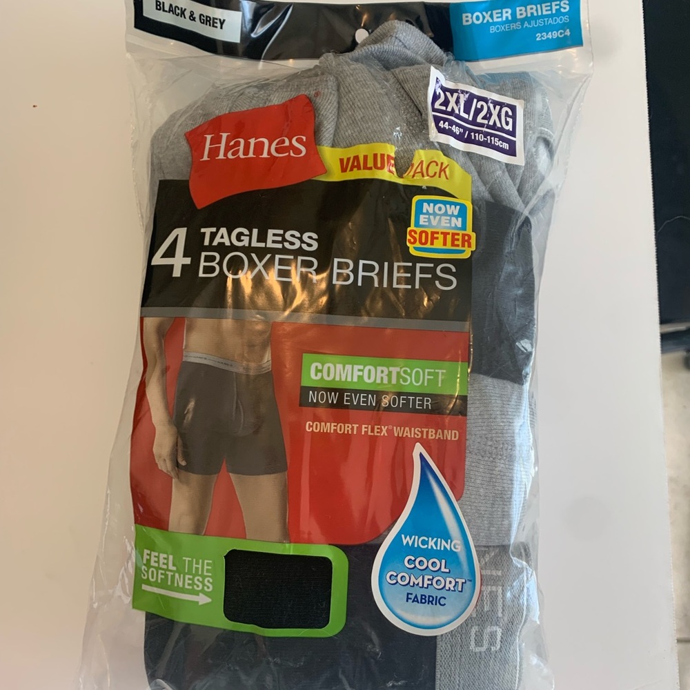 Brand New Hanes Tagless Boxer Briefs